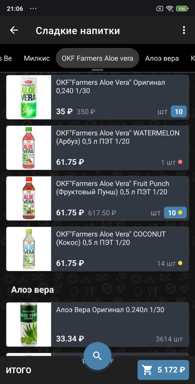 Каталог товаров