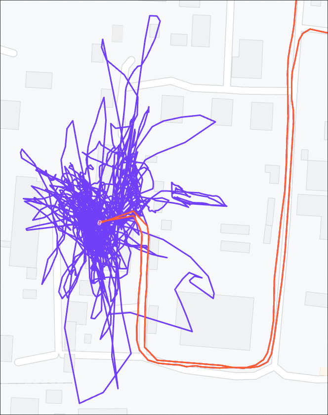 Пример GPS-аномалии