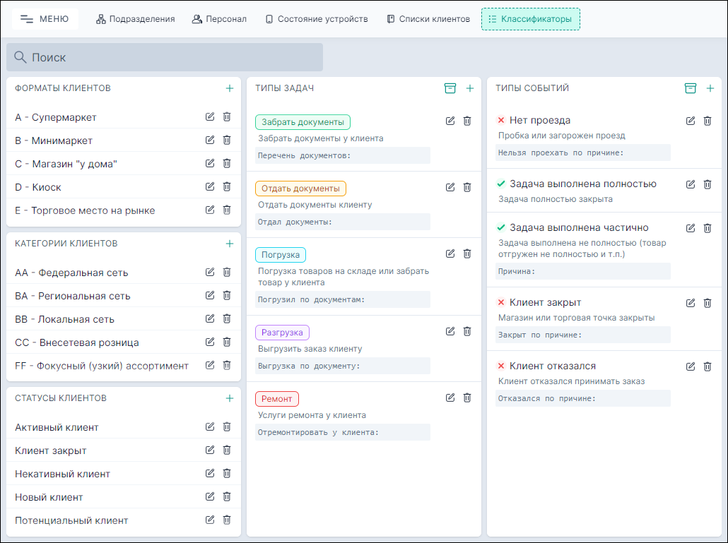 Классификаторы