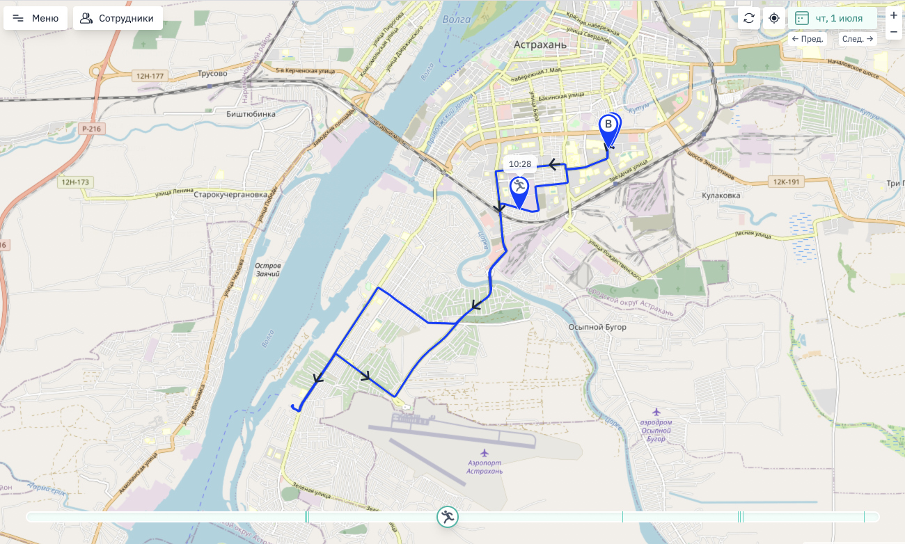 Режим инспектора трека